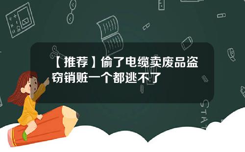 【推荐】偷了电缆卖废品盗窃销赃一个都逃不了