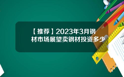 【推荐】2023年3月钢材市场展望卖钢材投资多少