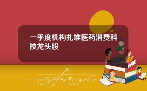 一季度机构扎堆医药消费科技龙头股