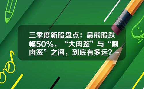 三季度新股盘点：最熊股跌幅50%，“大肉签”与“割肉签”之间，到底有多远？-新股可以一天跌幅多少