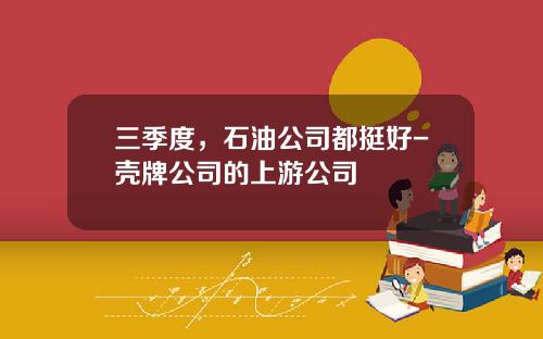 三季度，石油公司都挺好-壳牌公司的上游公司