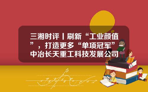 三湘时评丨刷新“工业颜值”，打造更多“单项冠军”-中冶长天重工科技发展公司