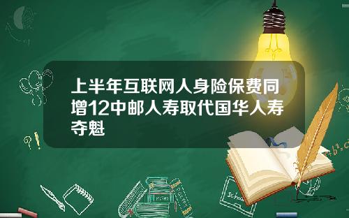 上半年互联网人身险保费同增12中邮人寿取代国华人寿夺魁
