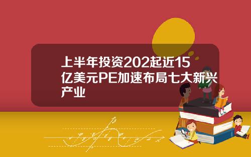 上半年投资202起近15亿美元PE加速布局七大新兴产业