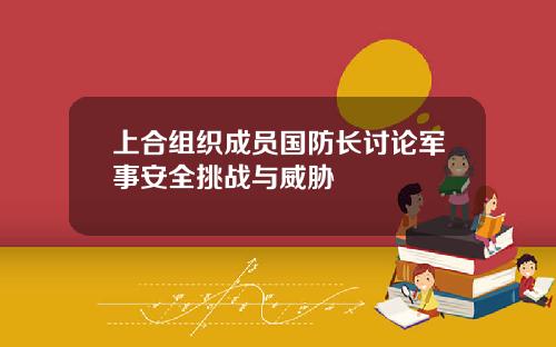上合组织成员国防长讨论军事安全挑战与威胁