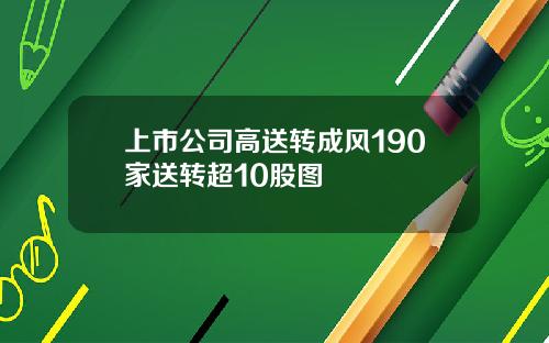 上市公司高送转成风190家送转超10股图
