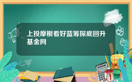上投摩根看好蓝筹探底回升基金网