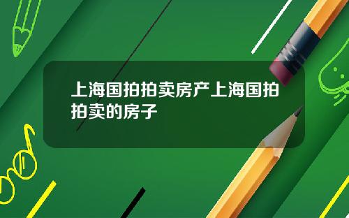 上海国拍拍卖房产上海国拍拍卖的房子