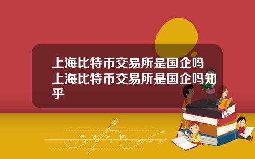上海比特币交易所是国企吗上海比特币交易所是国企吗知乎