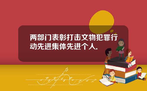 两部门表彰打击文物犯罪行动先进集体先进个人.