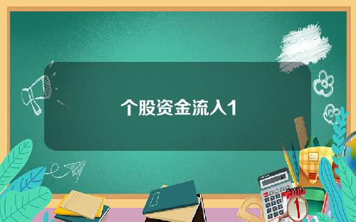 个股资金流入1
