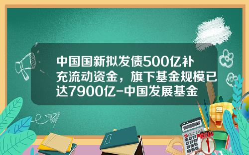中国国新拟发债500亿补充流动资金，旗下基金规模已达7900亿-中国发展基金