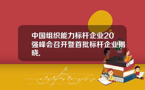 中国组织能力标杆企业20强峰会召开暨首批标杆企业揭晓.