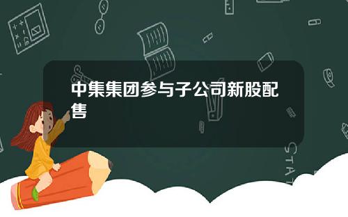 中集集团参与子公司新股配售