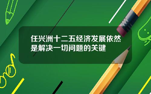 任兴洲十二五经济发展依然是解决一切问题的关键