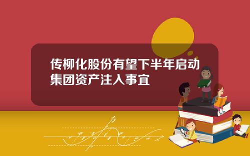 传柳化股份有望下半年启动集团资产注入事宜