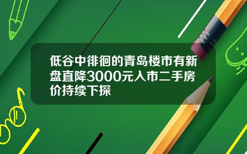 低谷中徘徊的青岛楼市有新盘直降3000元入市二手房价持续下探