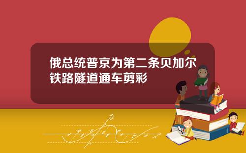俄总统普京为第二条贝加尔铁路隧道通车剪彩