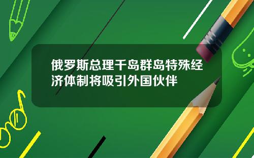 俄罗斯总理千岛群岛特殊经济体制将吸引外国伙伴