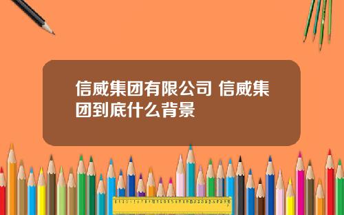 信威集团有限公司 信威集团到底什么背景