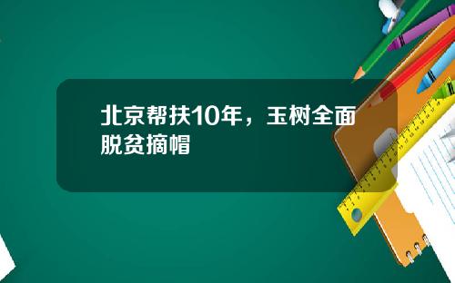 北京帮扶10年，玉树全面脱贫摘帽