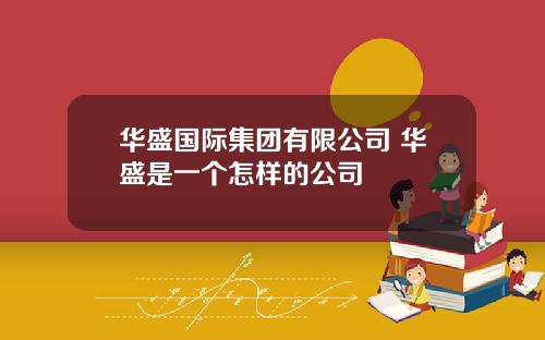 华盛国际集团有限公司 华盛是一个怎样的公司
