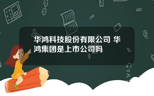 华鸿科技股份有限公司 华鸿集团是上市公司吗