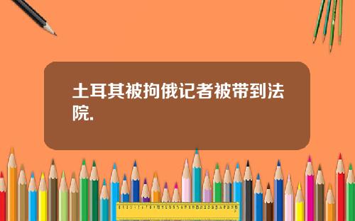 土耳其被拘俄记者被带到法院.