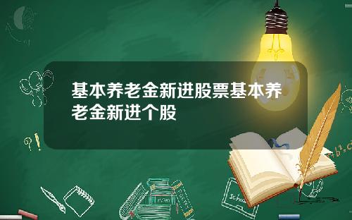 基本养老金新进股票基本养老金新进个股