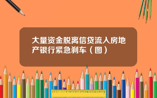 大量资金脱离信贷流入房地产银行紧急刹车（图）