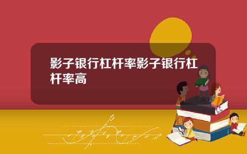 影子银行杠杆率影子银行杠杆率高