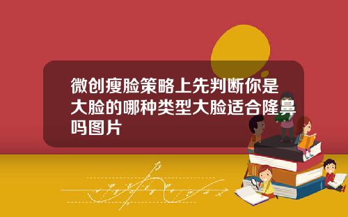 微创瘦脸策略上先判断你是大脸的哪种类型大脸适合隆鼻吗图片