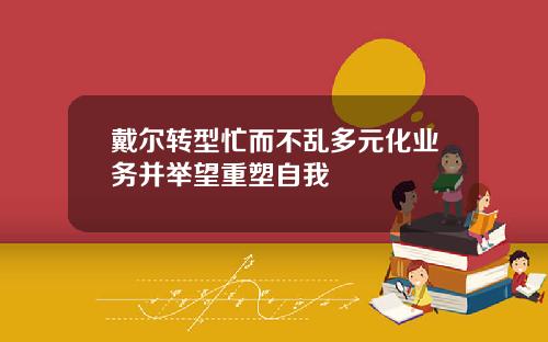 戴尔转型忙而不乱多元化业务并举望重塑自我