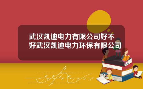 武汉凯迪电力有限公司好不好武汉凯迪电力环保有限公司