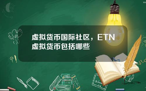 虚拟货币国际社区，ETN虚拟货币包括哪些