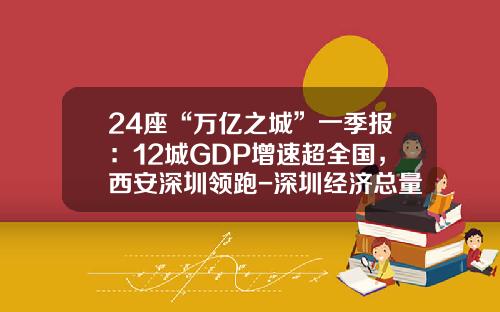 24座“万亿之城”一季报：12城GDP增速超全国，西安深圳领跑-深圳经济总量是多少