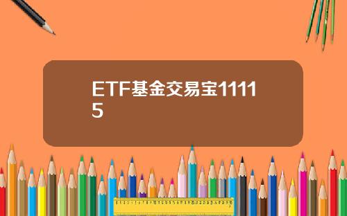 ETF基金交易宝11115