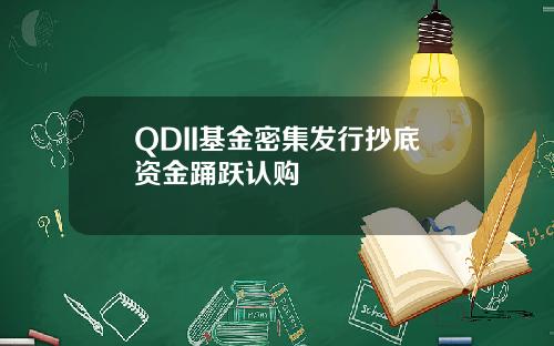 QDII基金密集发行抄底资金踊跃认购
