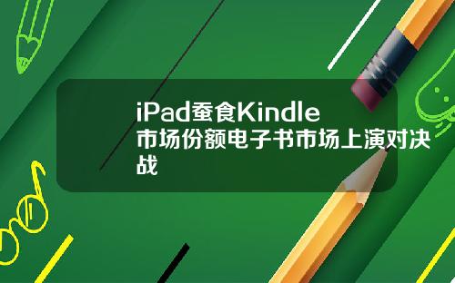 iPad蚕食Kindle市场份额电子书市场上演对决战
