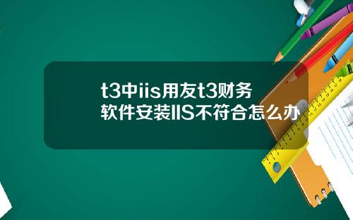 t3中iis用友t3财务软件安装IIS不符合怎么办
