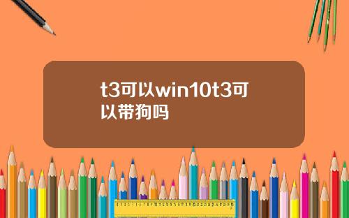 t3可以win10t3可以带狗吗