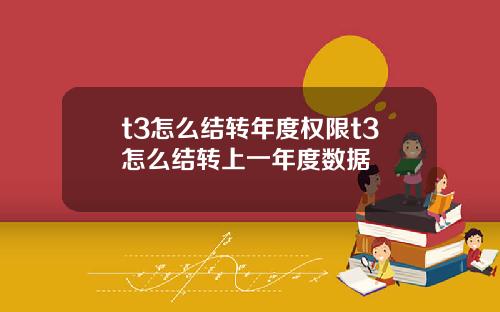t3怎么结转年度权限t3怎么结转上一年度数据
