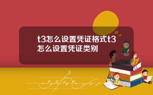 t3怎么设置凭证格式t3怎么设置凭证类别
