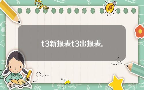 t3新报表t3出报表.