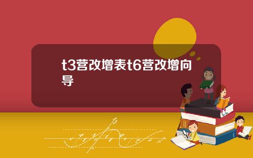 t3营改增表t6营改增向导