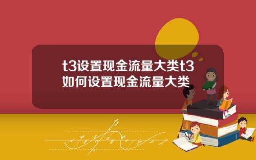 t3设置现金流量大类t3如何设置现金流量大类
