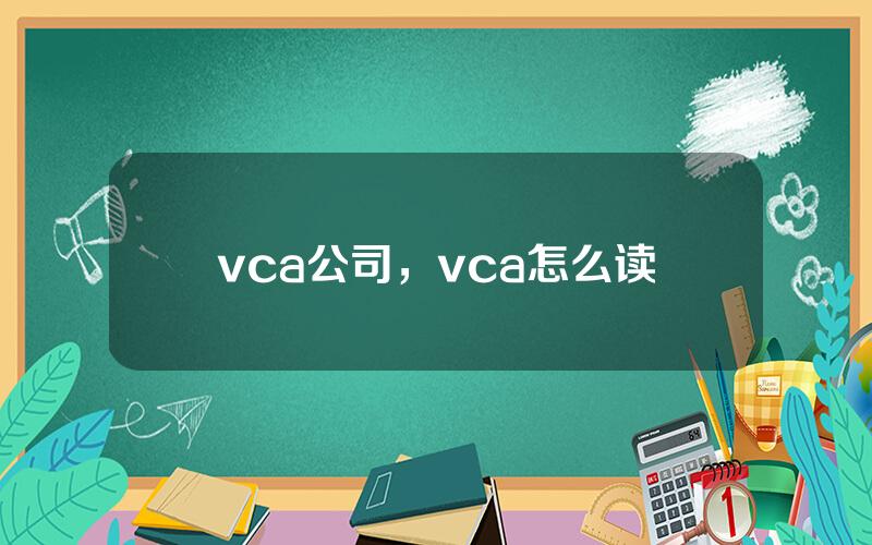 vca公司，vca怎么读