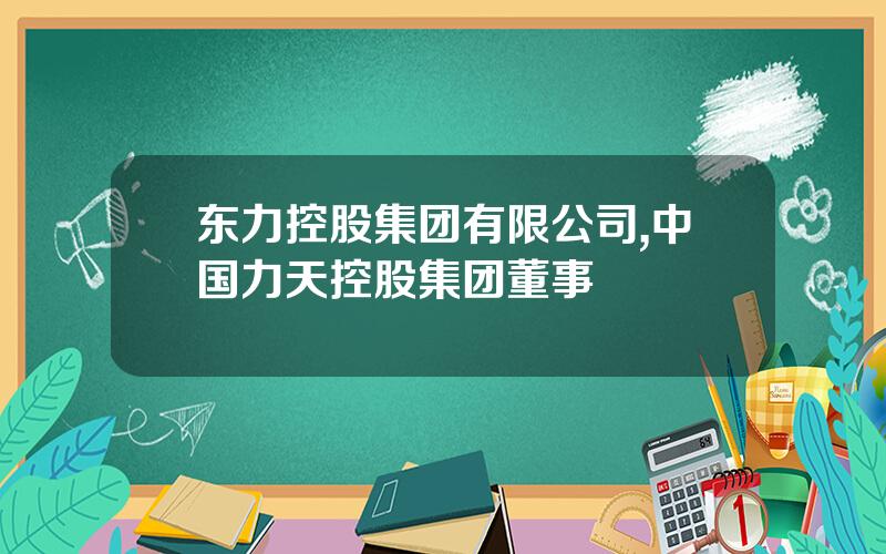 东力控股集团有限公司,中国力天控股集团董事