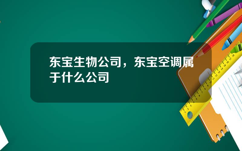 东宝生物公司，东宝空调属于什么公司