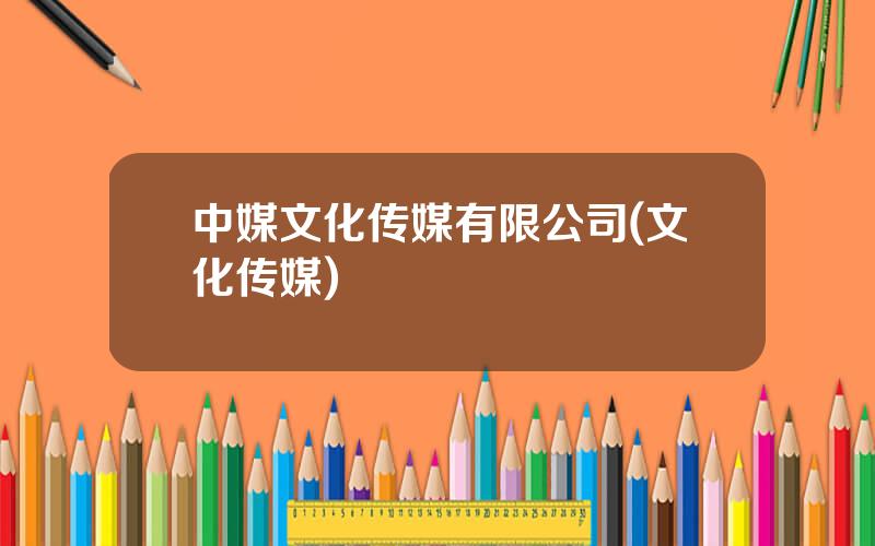 中媒文化传媒有限公司(文化传媒)